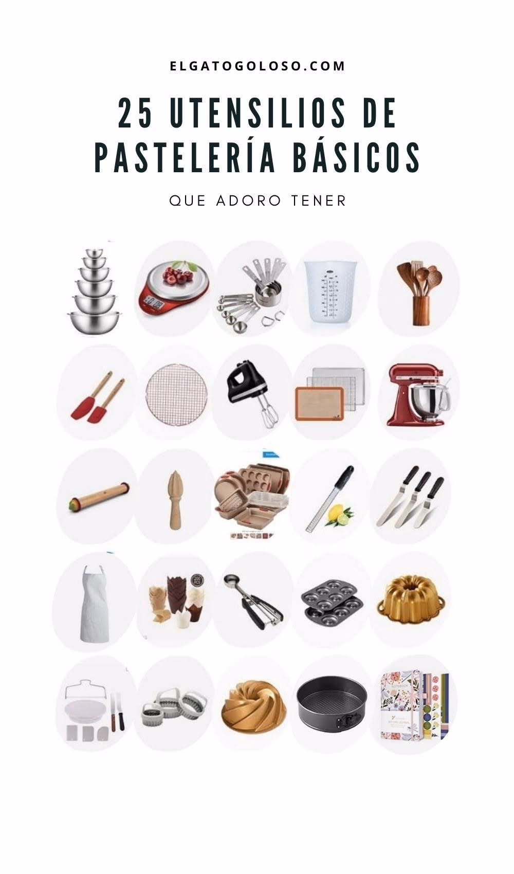 ¿Cuáles son los utensilios de pastelería?