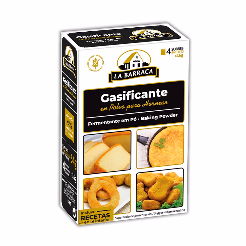 ¿Cómo sustituir el gasificante en repostería?