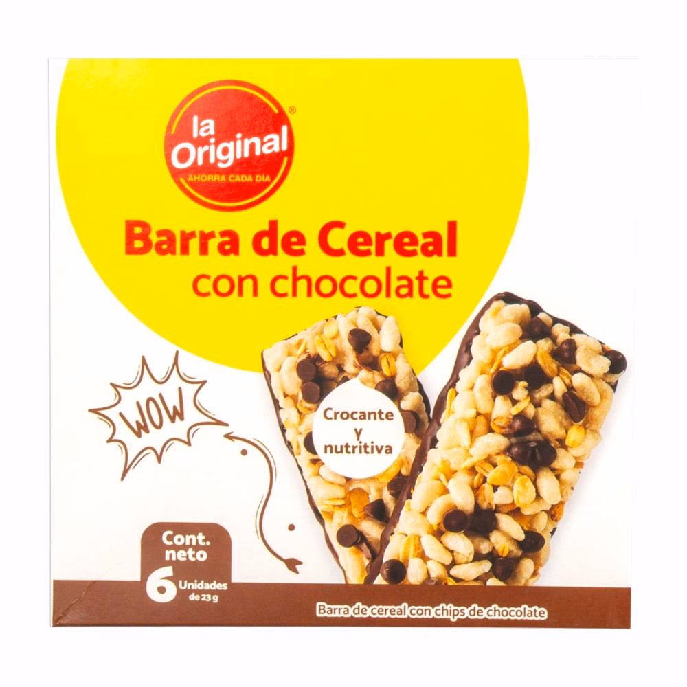¿Qué aporta la barra de cereal?