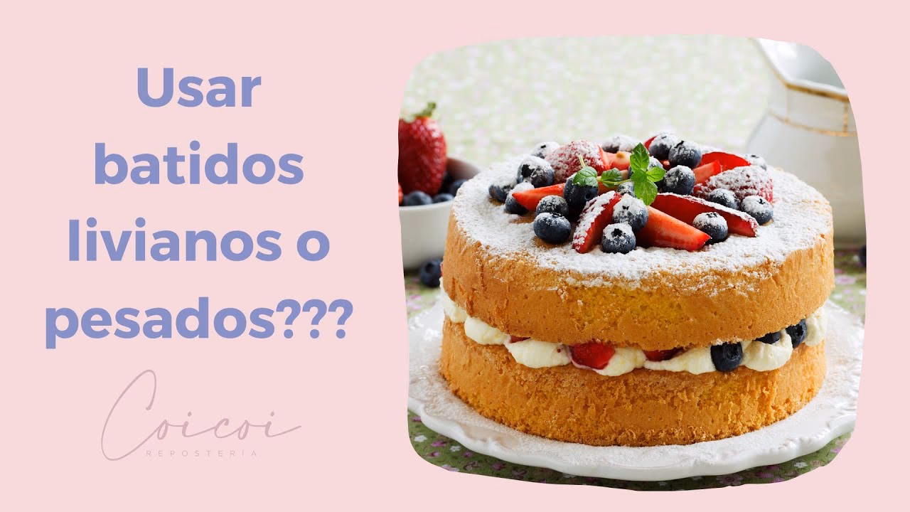 ¿Qué son los batidos pesados en pastelería?