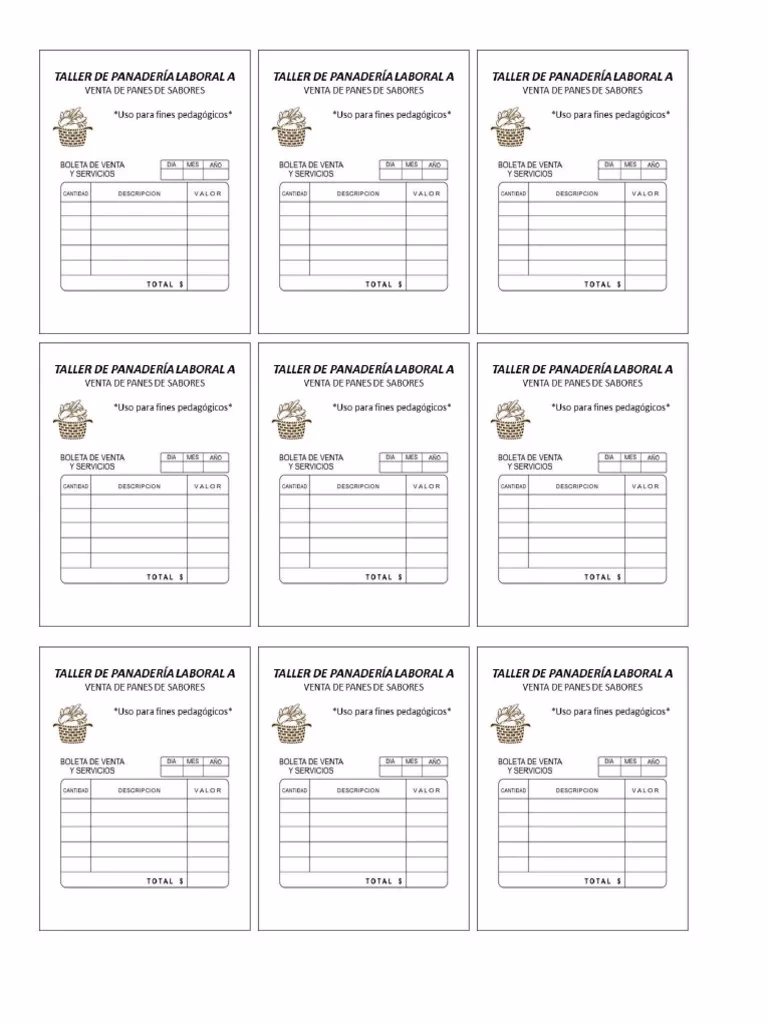 ¿Cómo se factura en una panadería?