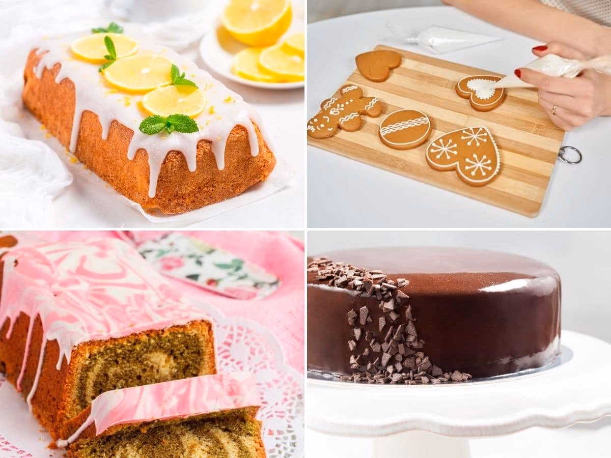 ¿Cuáles son los tipos de glaseado?