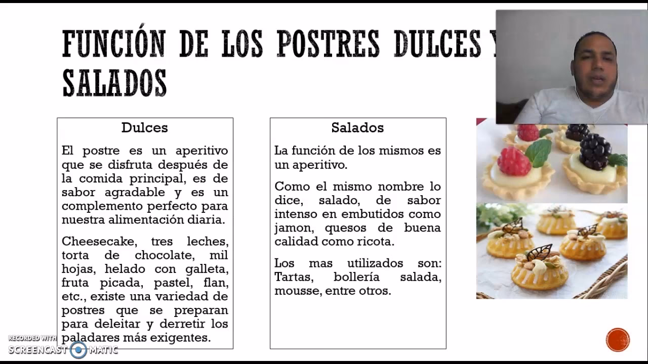 ¿Qué categoría son los dulces?