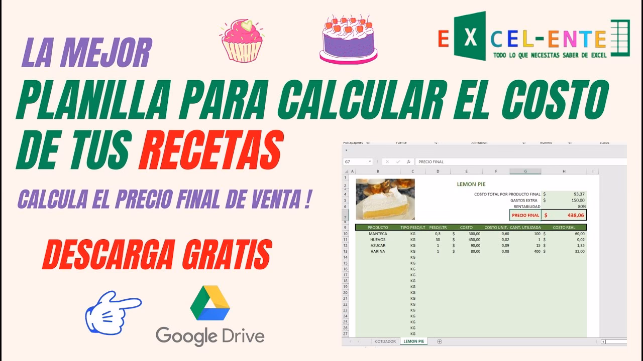 ¿Cómo calcular el precio de costo en Excel?