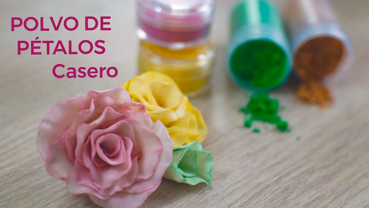 ¿Cómo se llama el polvo para decorar pasteles?