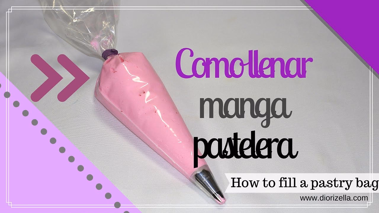 ¿Cómo se llaman las mangas para decorar pasteles en inglés?