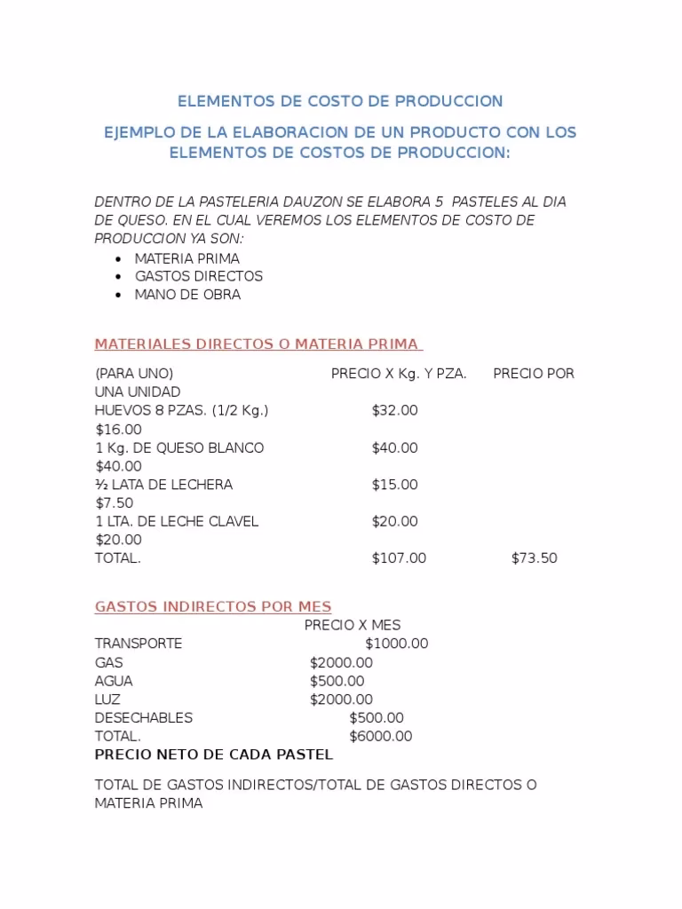 ¿Qué son los materiales indirectos en la panadería?