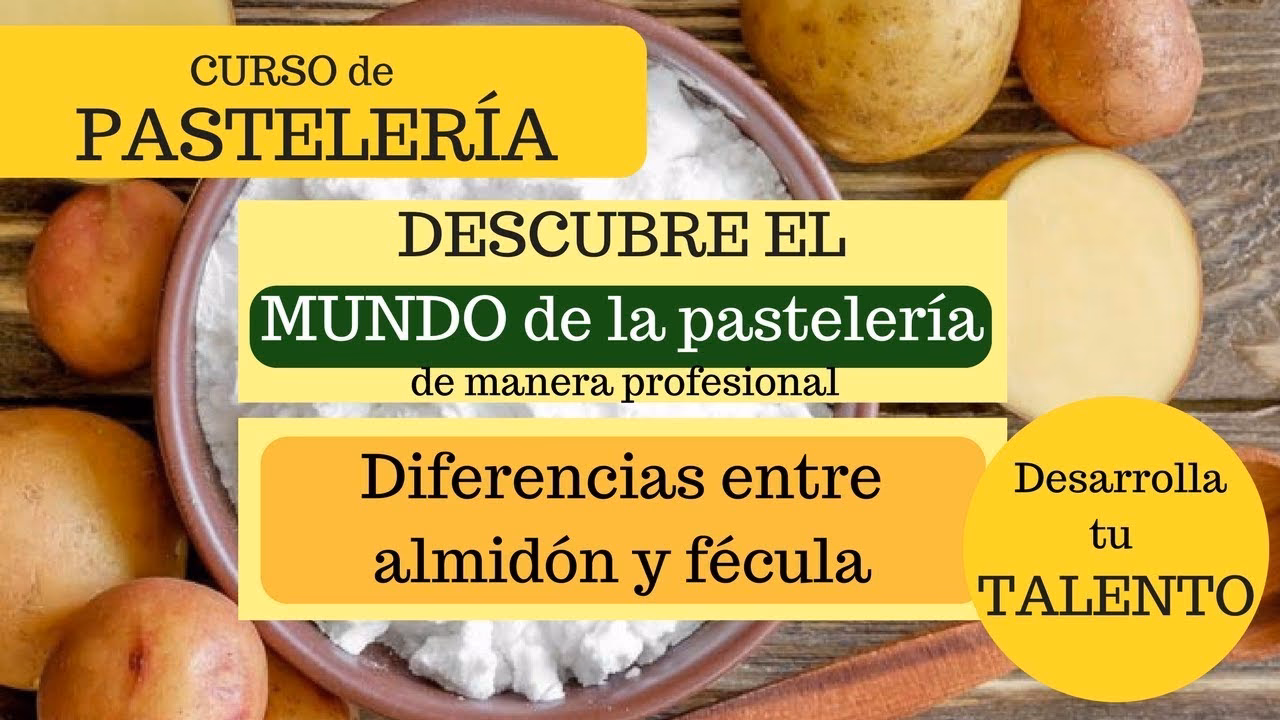 ¿Qué almidón se utiliza en la repostería?