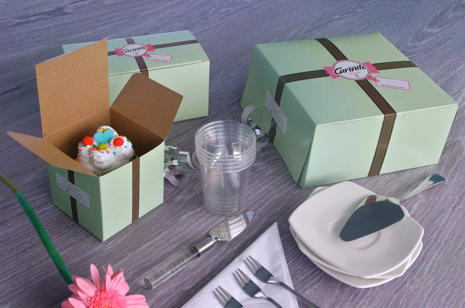 ¿Cómo se llama donde se empacan las tortas?