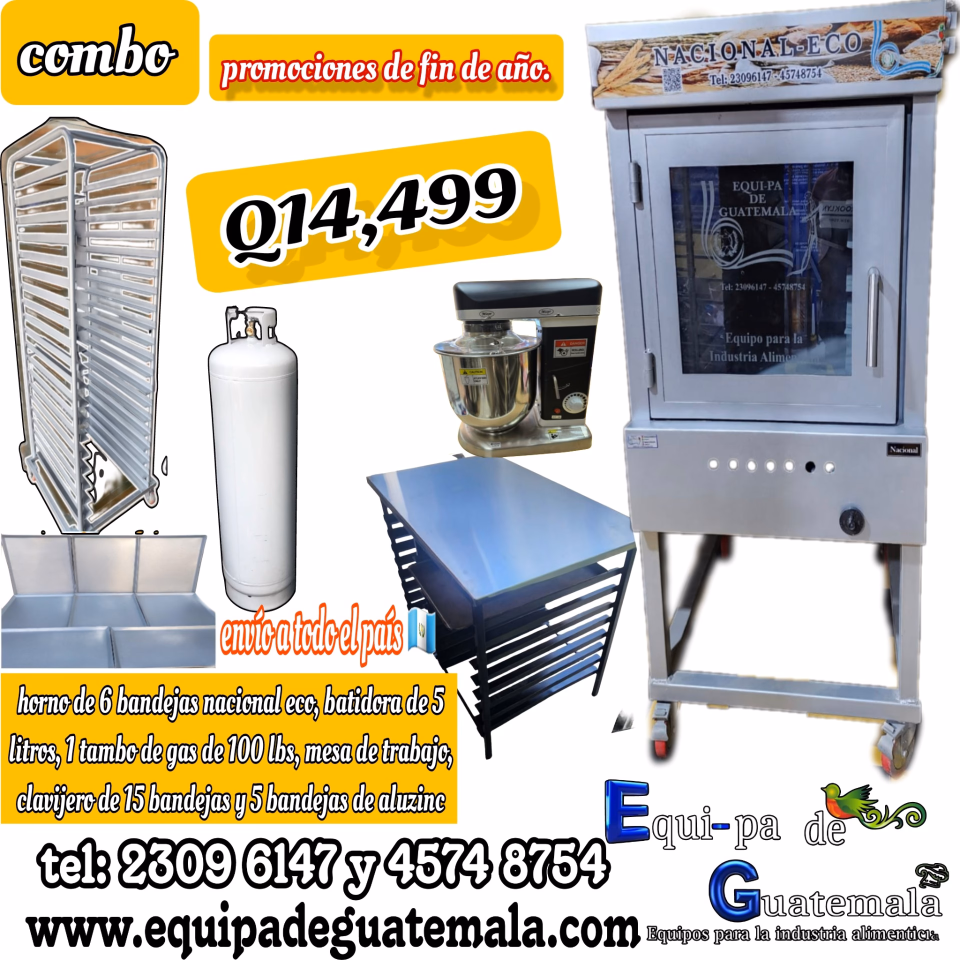 ¿Cuánto vale una amasadora de pan en Guatemala?