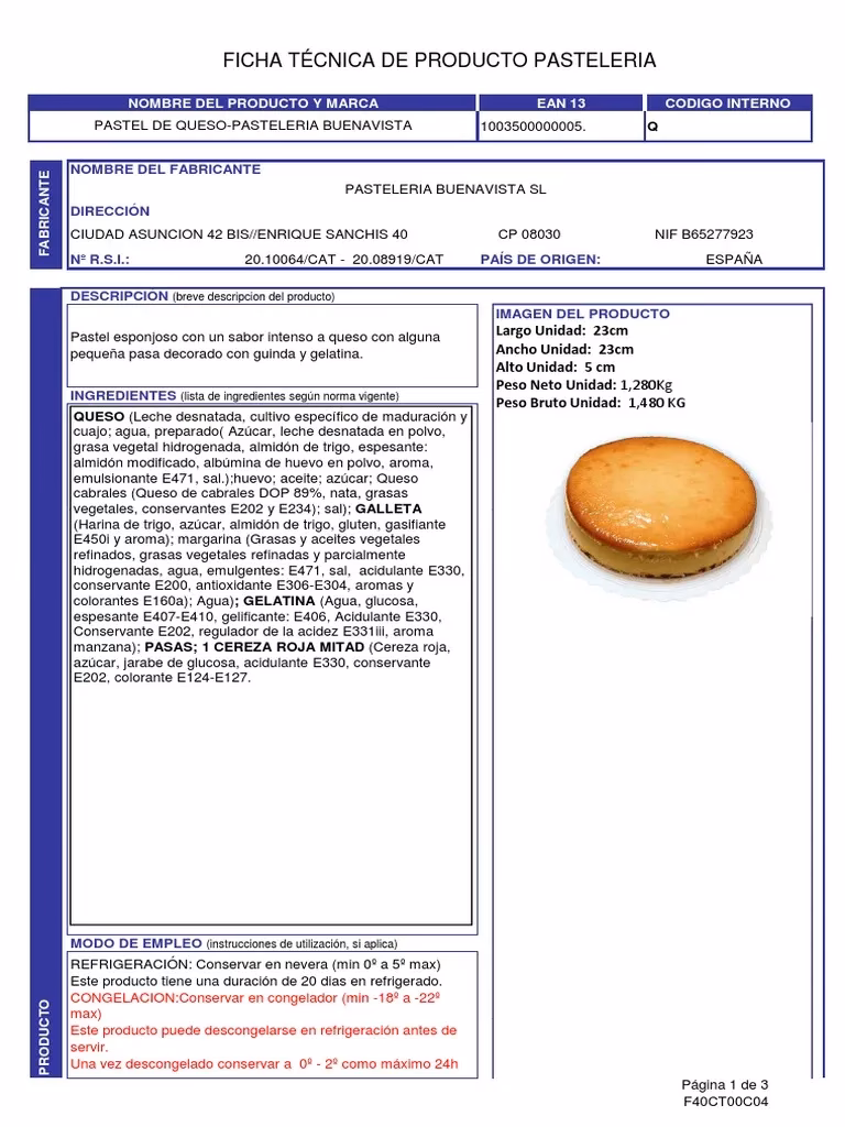 ¿Qué es una ficha técnica ejemplo?