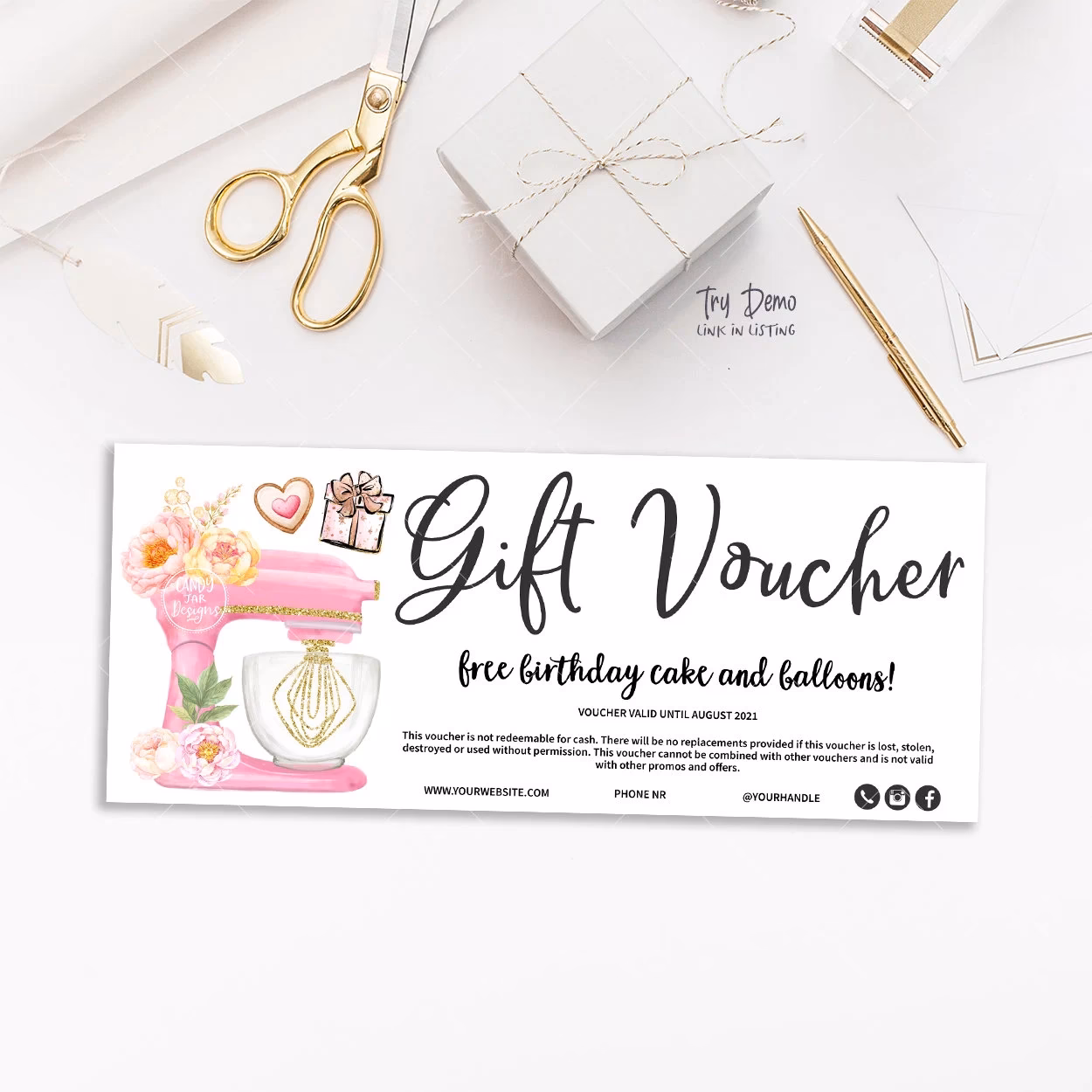 What is the voucher code on a Visa gift card?