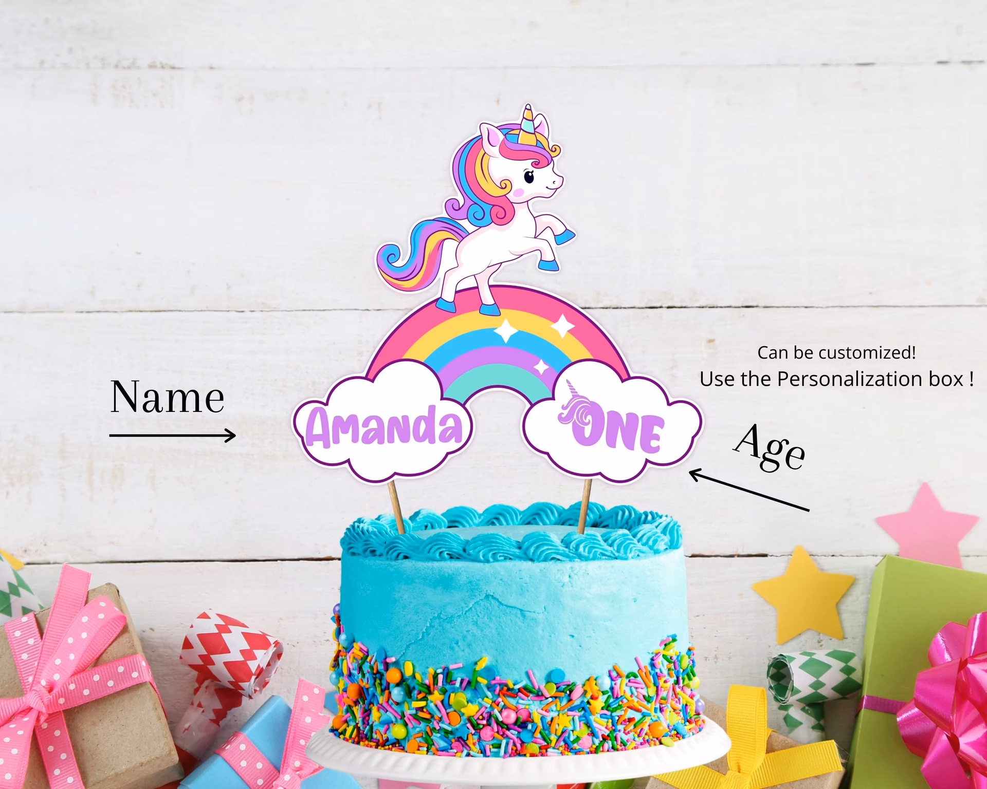 How to make a unicorn theme cake?