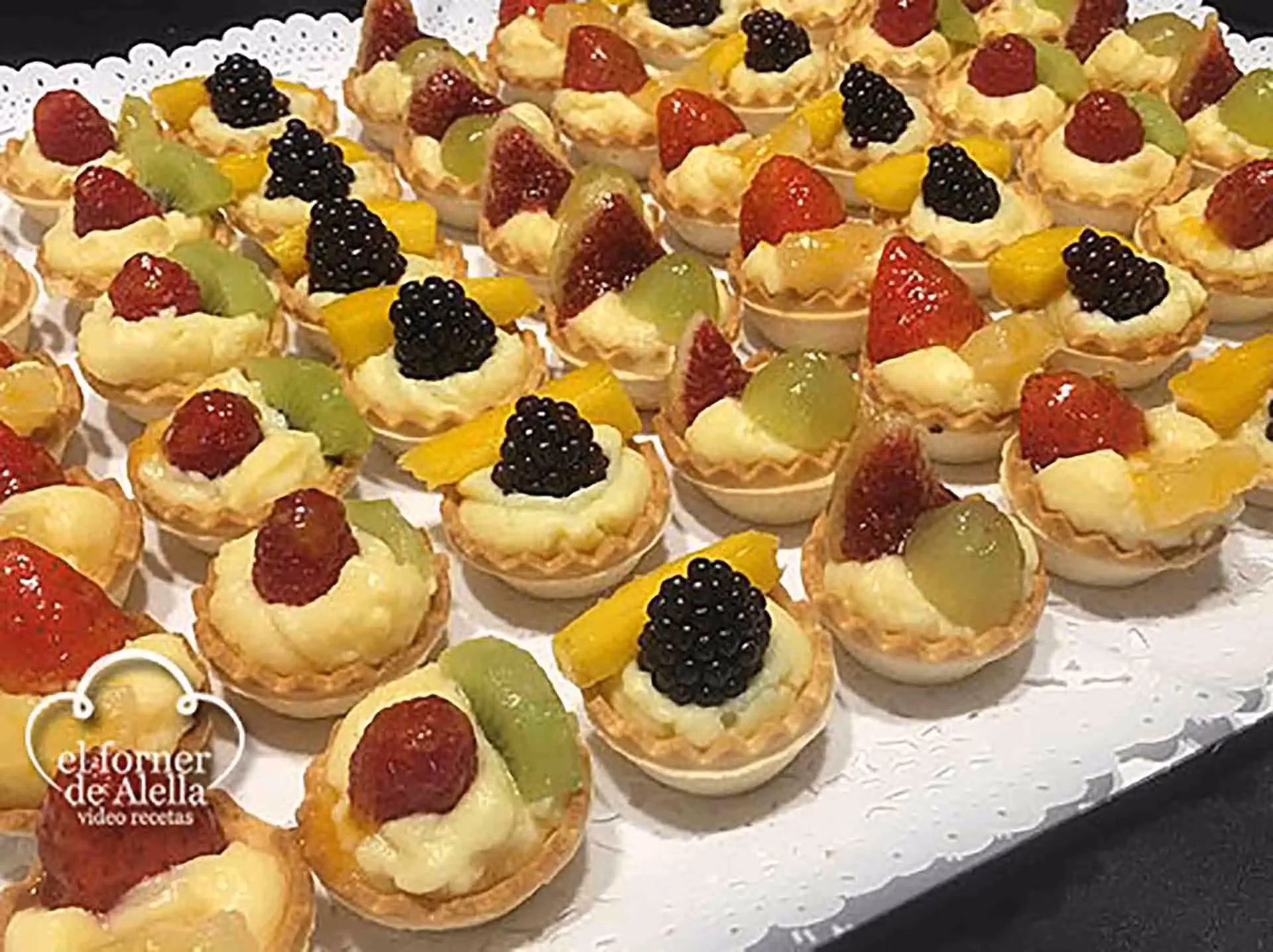 ¿Cuánto mide una mini tartaleta?