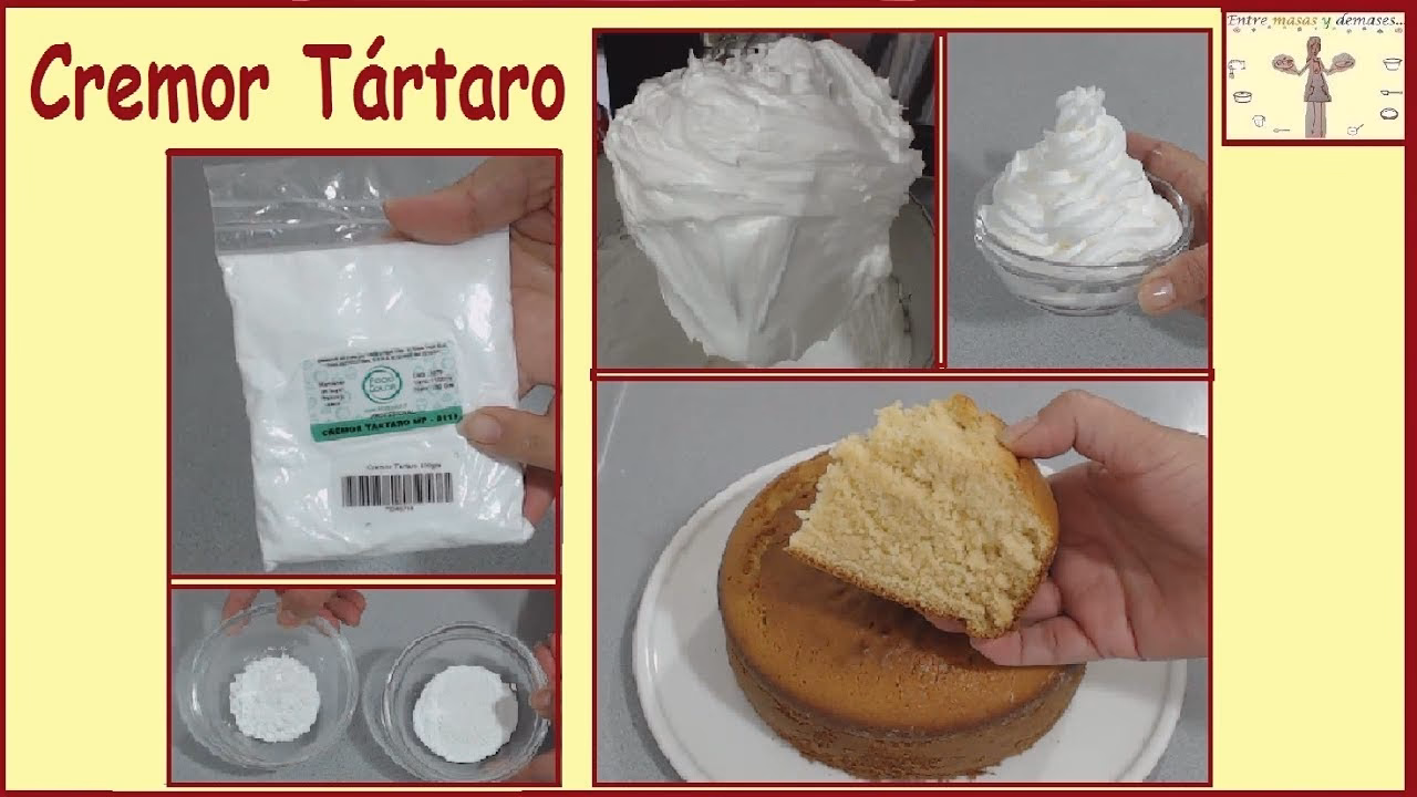 ¿Qué función cumple el cremor tártaro?