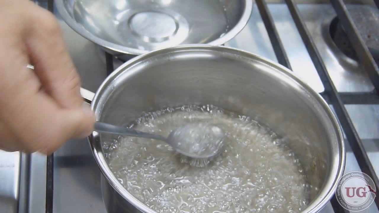 ¿Qué nombre recibe el primer punto de almíbar?