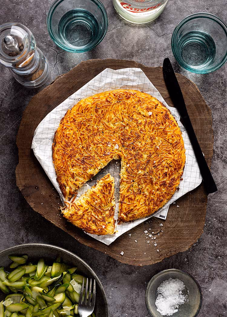 ¿Cuáles son los ingredientes de las papas rosti?